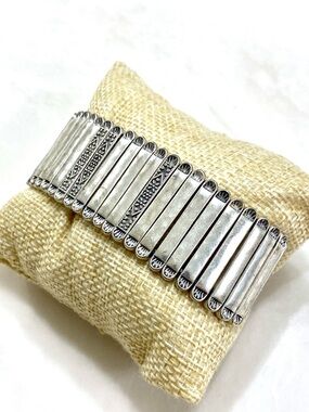Vintage Lucky Brand Antiqued Silver Bar Bracelet